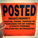 Posted Sign For Deer Property