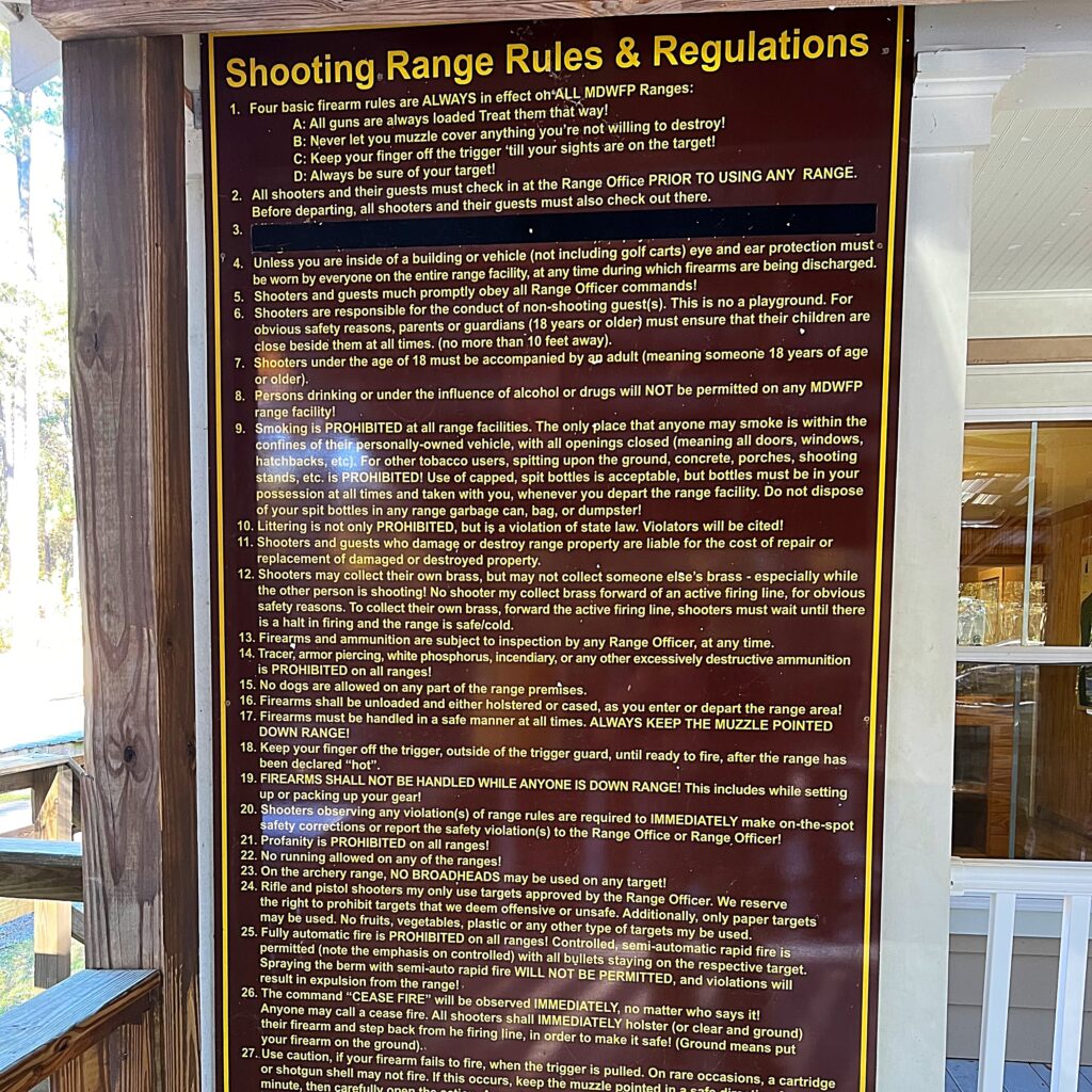 Turcotte Shooting Range In Mississippi Public Facility