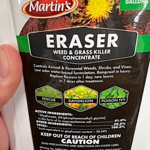 Eraser brand glyphosate